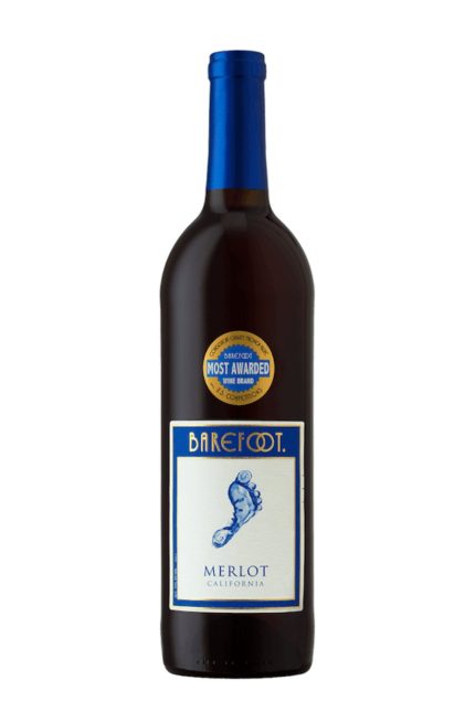 DAMAGED LABEL: Barefoot Merlot (750 ml)