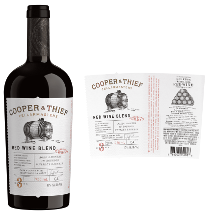 DAMAGED LABEL: Cooper & Thief Bourbon Barrel Aged Red Blend 2021 (750 ml)