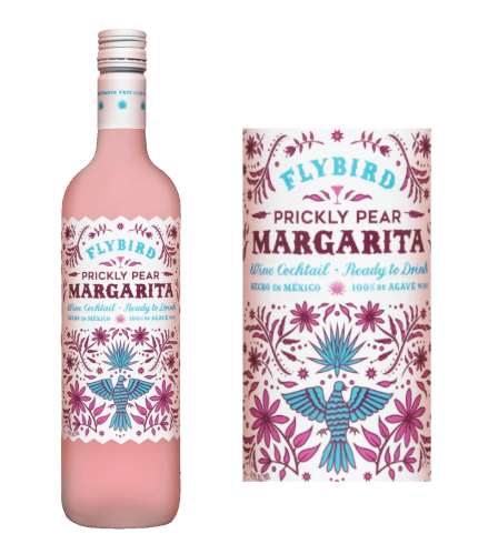 DAMAGED LABEL: Flybird Prickly Pear Margarita Agave Wine Cocktail (750 ml)