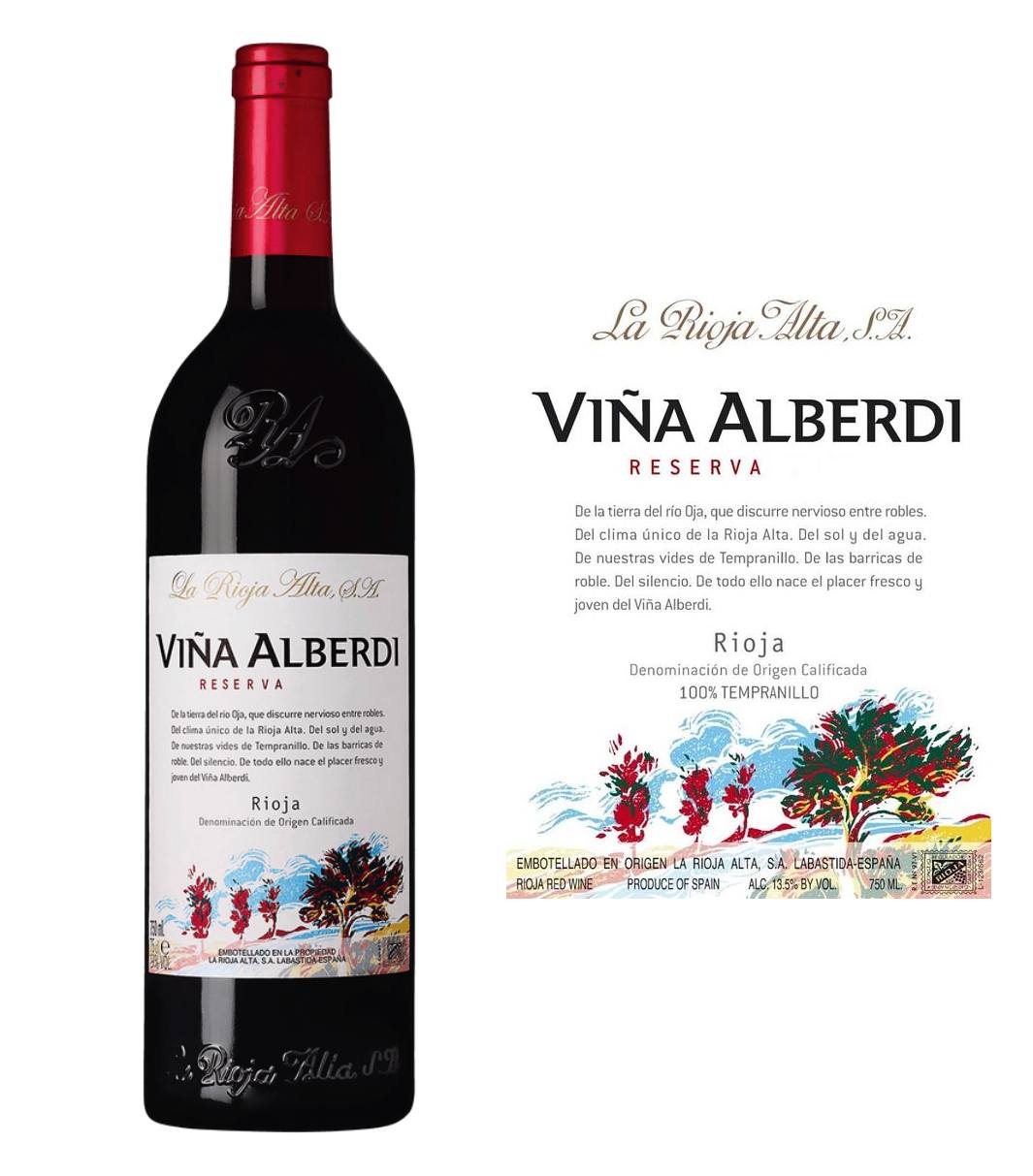 LaRiojaAltaVinaAlberdiReservaTempranillo2015b